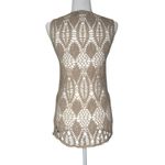 Wet Seal Y2K Vintage Tank Top L Boho Crochet Bow Tie Tunic Beachy Cover Shirt Photo 4