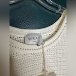 New With Tags WRAP London Loose Knit Short Sleeve Top White Size 10 Photo 5