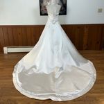 Mon Cheri Stunning New  Silk Halter Wedding Gown! Photo 4