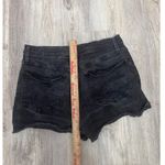 Madewell Black High Rise Denim Cutoff Shorts Raw Hem Women's Size 30 Photo 4