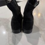 Style & Co Suede Low Calf Boots Black Womens 7.5 Ankle Booties Casual Minimalist Photo 3