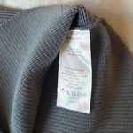 Quince  Cropped Square Neck Ribbed Knit Tank in Blue Gray Size Medium Photo 6