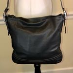 Coach  Black Leather Convertible Crossbody Shoulder Bag w Top Zipper Front Pocket Photo 2