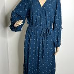 Knox Rose Flower Wrap Long Sleeve Dress Photo 0