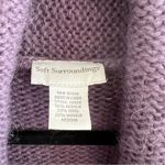 Soft Surroundings Purple Telluride Wool And Mohair Cardigan M Size M Photo 5
