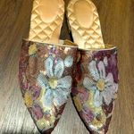 Birdies Dove Pink Petal Floral Pattern Sequin slip on loafer classic fall $150 Gold Size 9.5 Photo 0