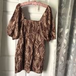 Mango New  MNG Printed mini dress with balloon sleeves, size S, size US 4 Photo 9