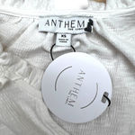 Anthem The Label Karina Top White Ruffle Sleeveless V Photo 6