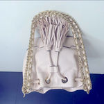Rebecca Minkoff Rebecca Minkoff Leather Bucket Bag With Gold Chain Strap and Tassels Photo 2