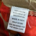 True Destinations Resort Mini Dress Vacation Hawaiian Empire Gold Studs Tropical Orange Size M Photo 7