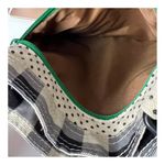 KAVU  Black Green Checkered Dot Rope Keepalong Crossbody Adjustable Bag Purse Photo 6