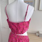 Caroline Constas Skirt Womens Large Floral Lace Tiered Crop Top Matching Co Ord Pink Photo 9