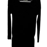 Smartwool Tabaretta Sweater Dress Tunic Elastic Waist Drop Shoulder Black XSmall Photo 0