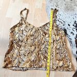 Reformation Rhodes In Boa Snake Python Print Animal Camisole Tank Top Size M Photo 5
