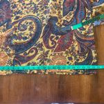 Anthropology Ranna Gill Jumpsuit 12 Paisley pattern Georgia Wide Beaded top Gold Photo 8