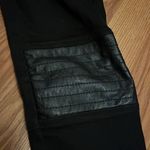 Current Mood  moto jeans with faux leather knees and zip up closure Photo 2