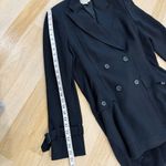 Dries Van Noten 100% wool tailored black blazer with longer contrast back panel Photo 12