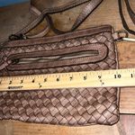 Vintage genuine leather Italian braided crossbody adjustable & removable straps Brown Photo 4