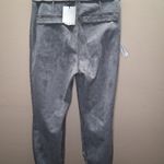 ZARA NWT High Faux Leather Ankle Zip Pants Light Brown Med Photo 7