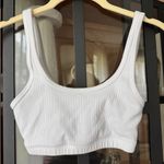 Aritzia TNA butter mini bra top ribbed scoop neck sports tank cropped White Size XS Photo 1