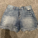 Buckle BKE Parker Women's Blue Jeans Distressed Shorts Size 26, 3-inch Inseam Photo 0
