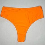 SheIn Women's High-Waisted Colorblock Bikini Bottoms Size M Orange Yellow Photo 2