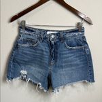 Vervet Distressed Faded Cutoff Jean Shorts 27x4" Size S Blue Photo 0