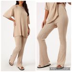 Petal and Pup  Silvie Short Sleeve‎ Knitted Set Beige XS/S Photo 1