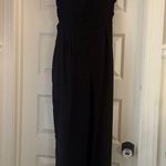 Ee: some NWOT Ruffle Bib Black Jumpsuit with Pockets Size L Photo 0