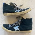 Golden Goose Francy High-Top Sneakers Black/Blue Sz 10 Photo 0