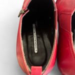 Donald Pliner VINTAGE Y2K  RED ZIPPER‎ CHARM PUMPS HEELS SIZE 7. Photo 4