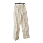 Juicy Couture Jeans Women's Size 31 Wide Leg Cuff High Rise White Lunita, NWT Photo 4