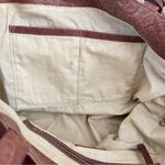 Joie  Chocolate Brown Suede & Crocodile Leather Double Handle Tote Photo 9