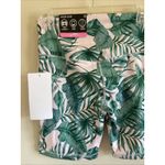 Gottex  Pastel Pink Tropical Palm Active Biker Shorts Phone Pocket Small NEW NWT‎ Photo 4