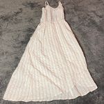 Moon River Striped Light Pink & White Classy Maxi Dress ( S ) Photo 0