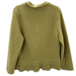 Mercer & Madison Citron Green Wool Ruffle Collar Button Front Jacket Blazer 1X Photo 1