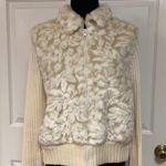 Cato off white faux fur / sweater. Size medium. Photo 0