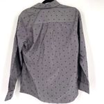 Foxcroft  Women's‎ Non-Iron Shaped Polka Dot Button Front Shirt Black Gray Size 8 Photo 1
