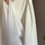 Wishlist , small white summer dress wooden accent buttons, functionable. NWT. Photo 2