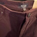 NYDJ  Julia Sateen Relaxed High Rise Flared Jeans In Eggplant, 14R - NWT Photo 5