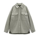 ZARA Buttoned Soft Overshirt - Women's Size S Photo 7
