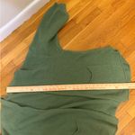 Italian Made Mohair Blend Open Front Cardigan Sage Green Soft Knit Pockets XL Photo 7