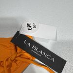 La Blanca Island Goddess Side-Tie Bikini Swimsuit Bottom Sz 10 Tangerine UPF 50+ Photo 4