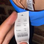 J.Crew New NWT Blue Scrunchie Strap Square Neck Bikini Swim Bathing Suit Top XL Photo 3