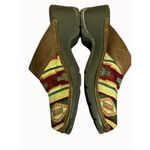 Modelista Womens Italian Made Ethnic Southwest Pattern Clogs Shoes Sz 9 Green Photo 1