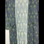 LuLaRoe  Sarah Long Cardigan Duster Geometric Print XS Photo 2