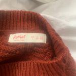 Red Distressed Sweater Size L Photo 4