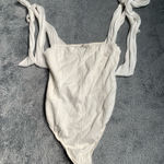 Free People Intimately  white bodysuit with tie straps XS Photo 0