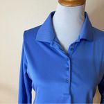 Lopez Desert Dry blue collared long sleeve golf polo shirt M Size M Photo 1