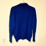 Magaschoni  Blue Cashmere Cowl Neck Sweater Size XL Photo 4